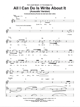 page one of All I Can Do Is Write About It (Bass Guitar Tab)