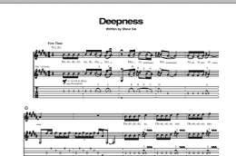 page one of Deepness (Guitar Tab)