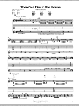 page one of There's A Fire In The House (Guitar Tab)