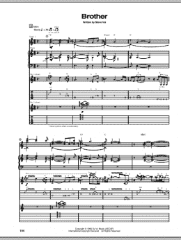 page one of Brother (Guitar Tab)