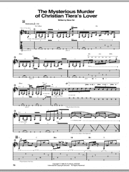 page one of The Mysterious Murder Of Christian Tiera's Lover (Guitar Tab)