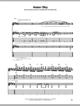 page one of Asian Sky (Guitar Tab)