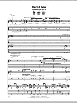 page one of Here I Am (Guitar Tab)