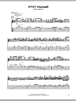 page one of #?@! Yourself (Guitar Tab)