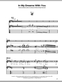 page one of In My Dreams With You (Guitar Tab)