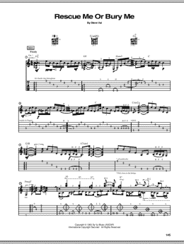 page one of Rescue Me Or Bury Me (Guitar Tab)