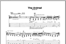 page one of The Animal (Guitar Tab)