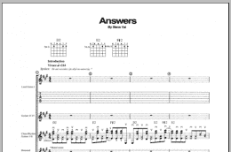 page one of Answers (Guitar Tab)
