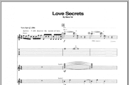 page one of Love Secrets (Guitar Tab)