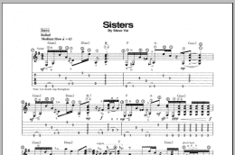page one of Sisters (Guitar Tab)