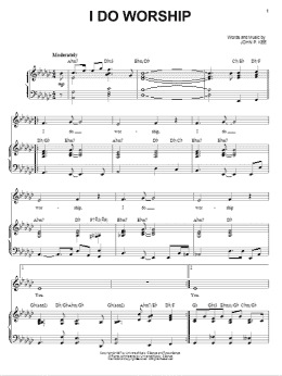 page one of I Do Worship (Piano, Vocal & Guitar Chords (Right-Hand Melody))