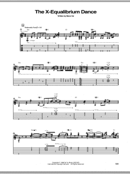 page one of The X-Equalibrium Dance (Guitar Tab)