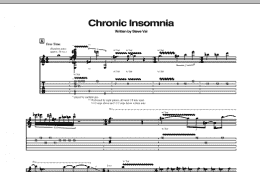 page one of Chronic Insomnia (Guitar Tab)