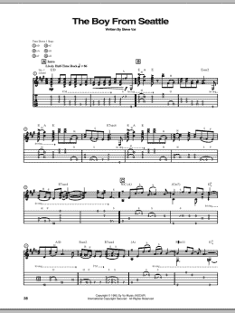 page one of The Boy From Seattle (Guitar Tab)