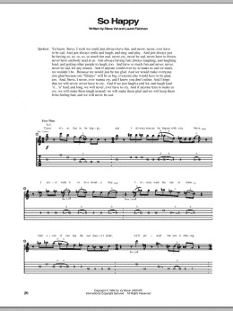 page one of So Happy (Guitar Tab)