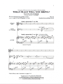 page one of What Feast Will You Bring? (SATB Choir)