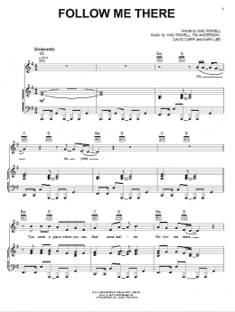 page one of Follow Me There (Piano, Vocal & Guitar Chords (Right-Hand Melody))