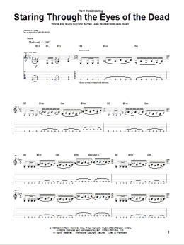 page one of Staring Through The Eyes Of The Dead (Guitar Tab)