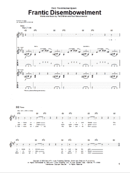 page one of Frantic Disembowelment (Guitar Tab)