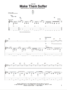 page one of Make Them Suffer (Guitar Tab)