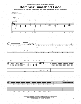 page one of Hammer Smashed Face (Guitar Tab)