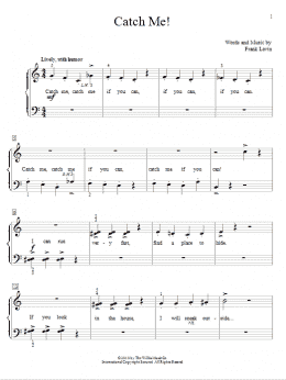 page one of Catch Me! (Educational Piano)
