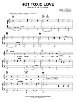 page one of Hot Toxic Love (Piano, Vocal & Guitar Chords (Right-Hand Melody))