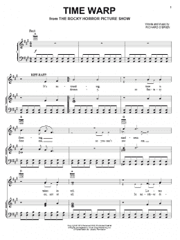 page one of Time Warp (Piano, Vocal & Guitar Chords (Right-Hand Melody))