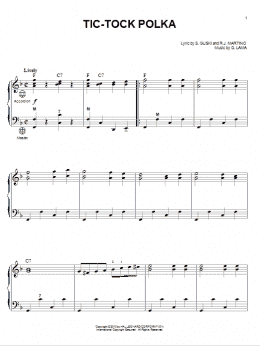 page one of Tic-Tock Polka (Accordion)