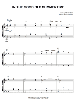 page one of In The Good Old Summertime (Accordion)