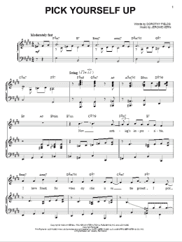 page one of Pick Yourself Up (Piano & Vocal)