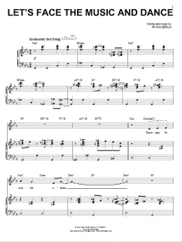 page one of Let's Face The Music And Dance (Piano & Vocal)
