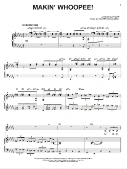 page one of Makin' Whoopee! (Piano & Vocal)