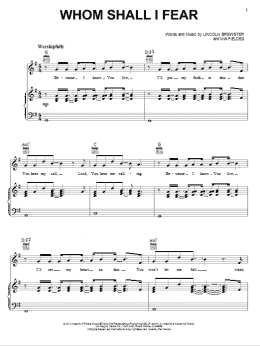 page one of Whom Shall I Fear (Piano, Vocal & Guitar Chords (Right-Hand Melody))