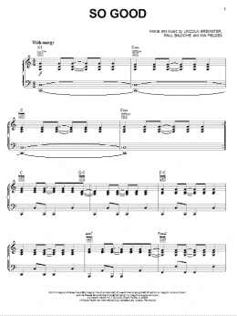 page one of So Good (Piano, Vocal & Guitar Chords (Right-Hand Melody))