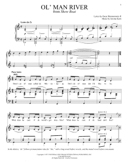 page one of Ol' Man River (Piano & Vocal)