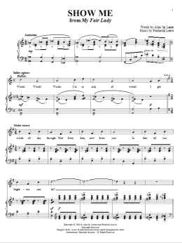 page one of Show Me (Piano & Vocal)