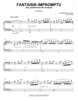 page one of Fantaisie - Impromptu (Piano Duet)