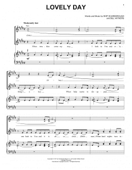 page one of Lovely Day (Piano, Vocal & Guitar Chords (Right-Hand Melody))