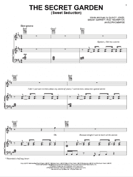 page one of The Secret Garden (Sweet Seduction) (Piano, Vocal & Guitar Chords (Right-Hand Melody))