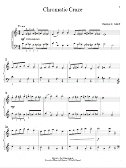 page one of Chromatic Craze (Educational Piano)