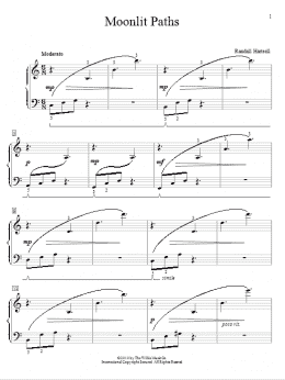 page one of Moonlit Paths (Educational Piano)