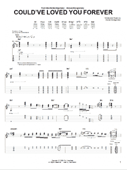 page one of Could've Loved You Forever (Guitar Tab)
