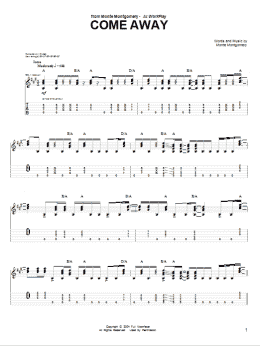 page one of Come Away (Guitar Tab)