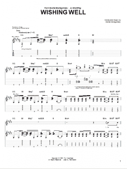 page one of Wishing Well (Guitar Tab)