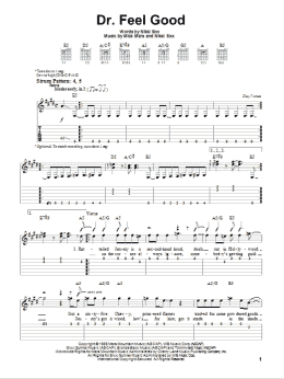 page one of Dr. Feel Good (Easy Guitar Tab)