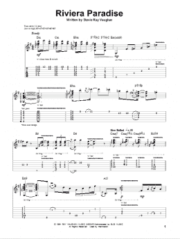 page one of Riviera Paradise (Guitar Tab (Single Guitar))