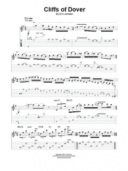 page one of Cliffs Of Dover (Guitar Tab (Single Guitar))