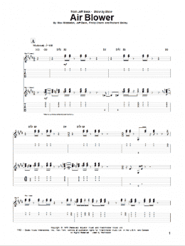 page one of Air Blower (Guitar Tab)