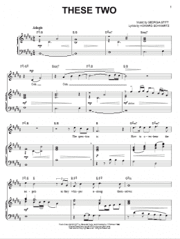 page one of These Two (Piano & Vocal)